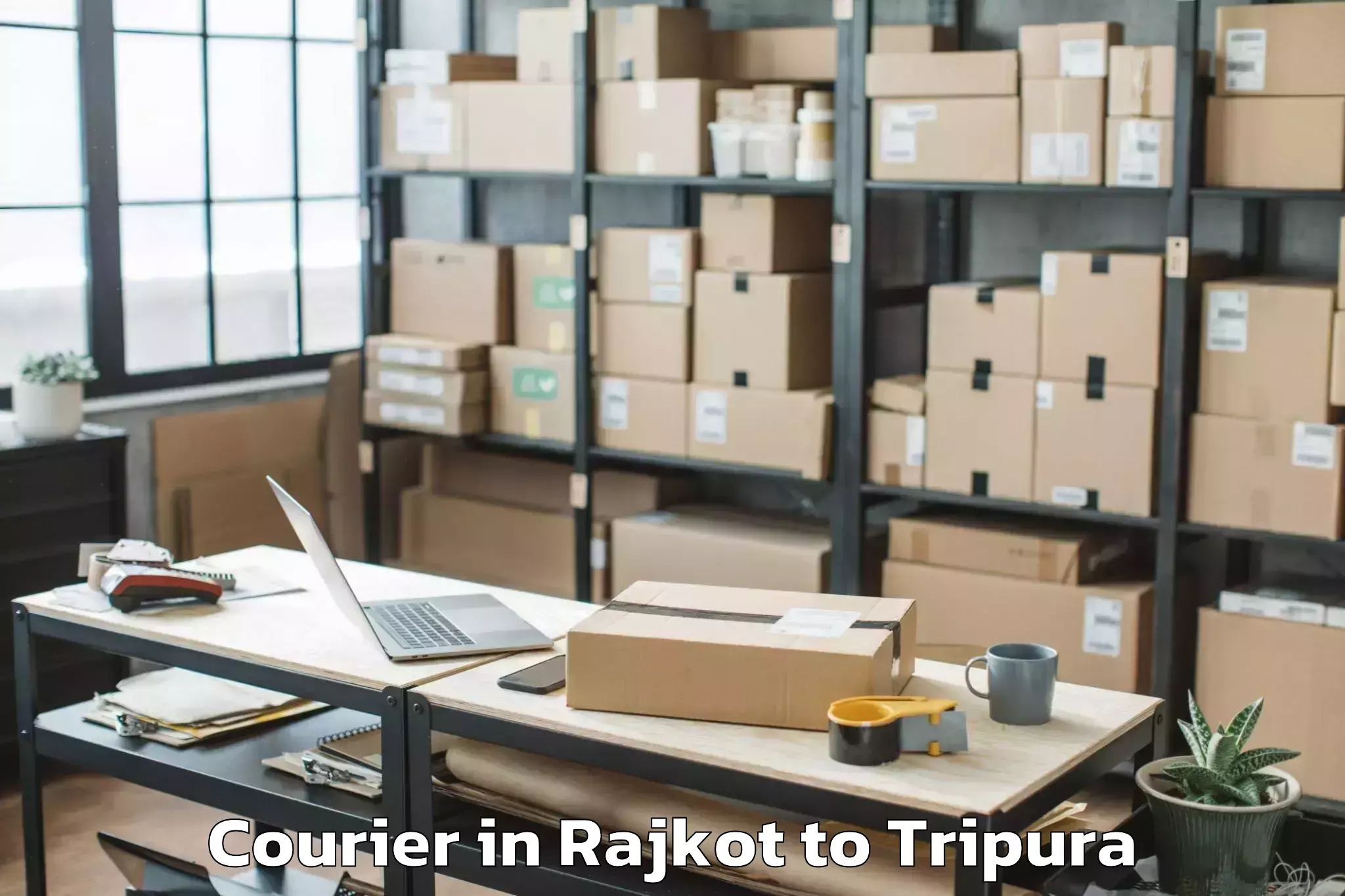 Efficient Rajkot to Bishalgarh Courier